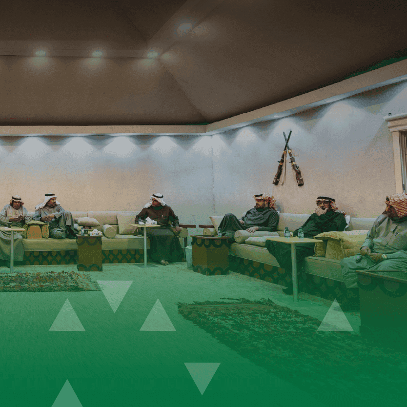 Panel Discussion with a Guest at Diwaniyat Al-Ghaleen,  Elisha