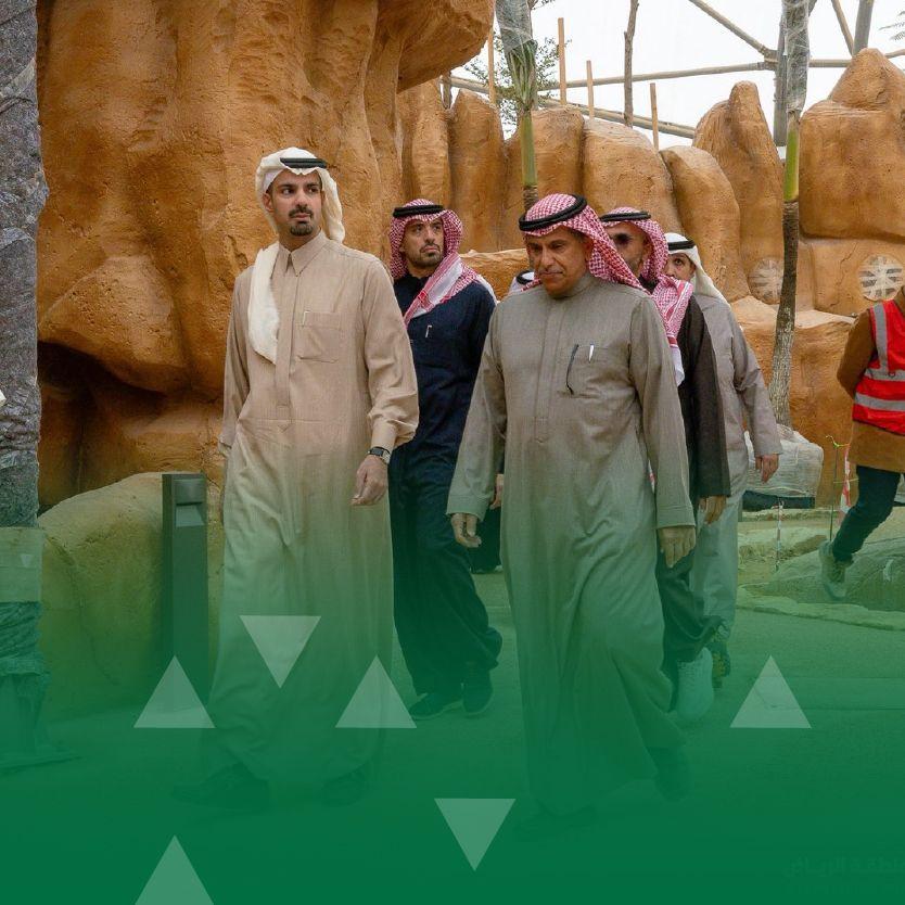 سمو أمين منطقة الرياض يطّلع على سير الأعمال في مشروع حدائق الملك عبدالله #كاقا.